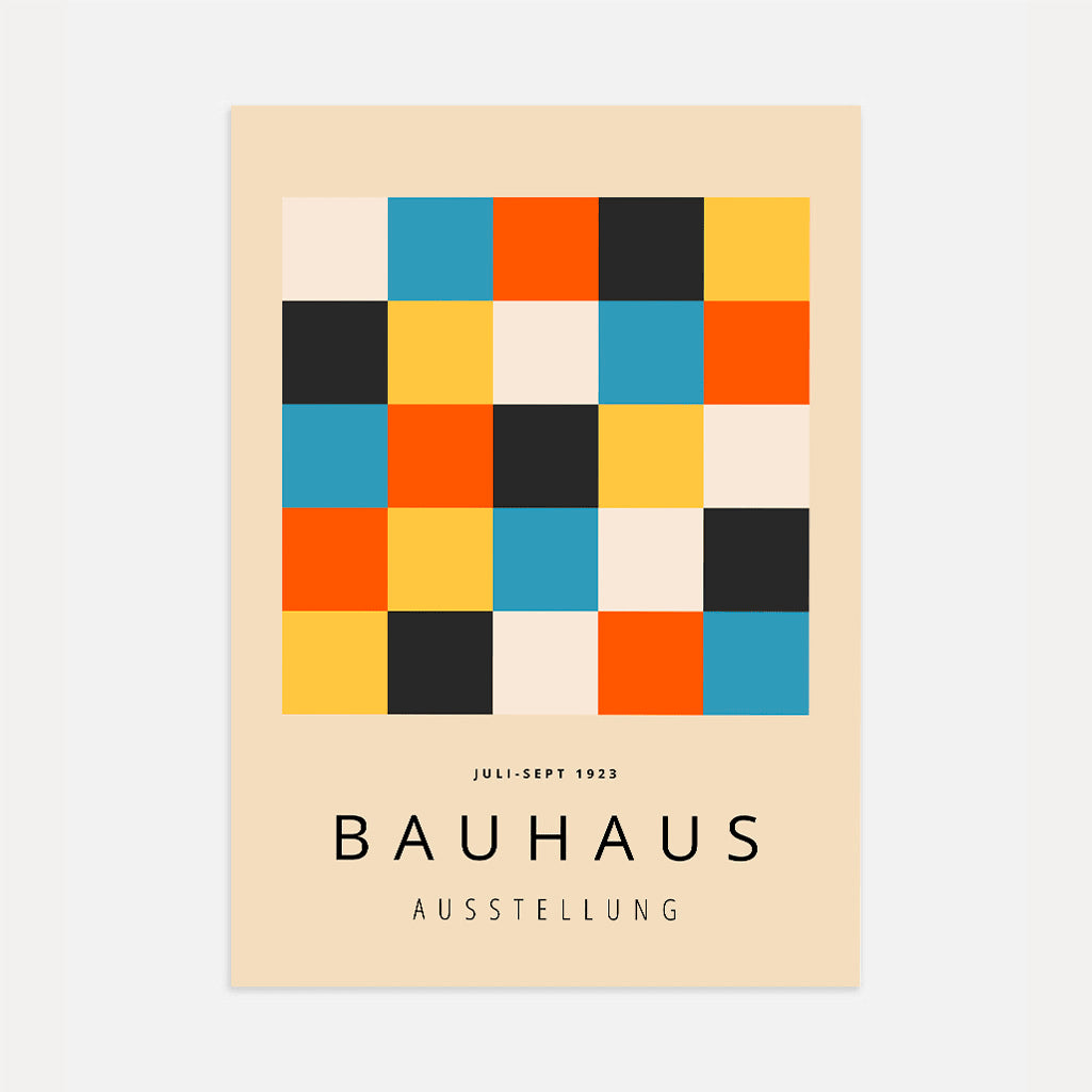 Bauhaus Bloques Color Póster