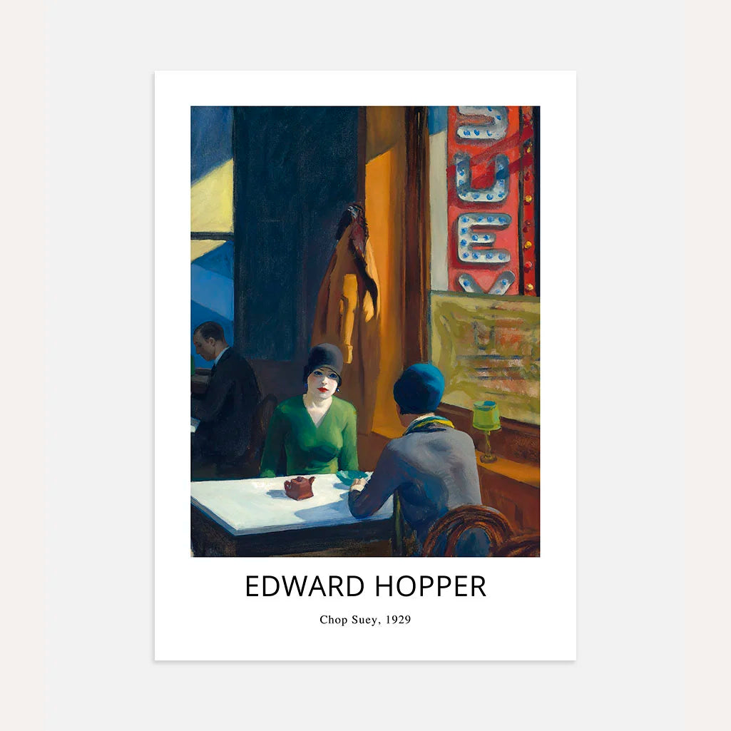 Póster Edward Hopper – Chop Suey
