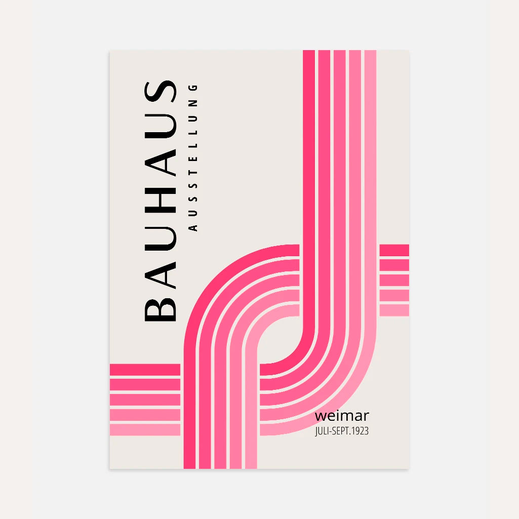 Bauhaus Líneas Intersectadas Póster