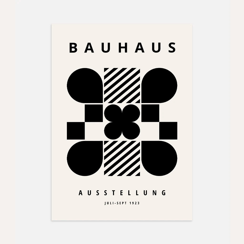 Póster Bauhaus Geometría Abstracta