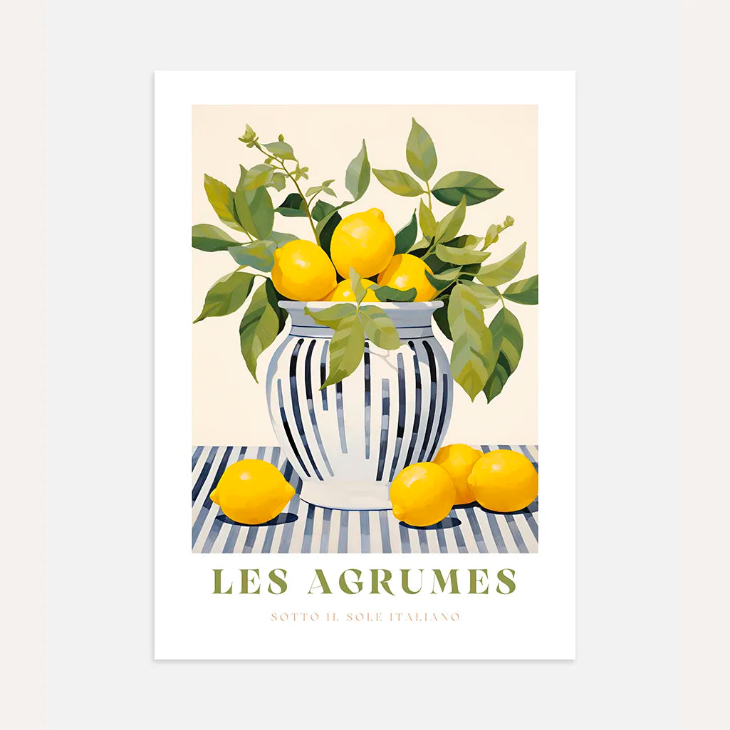 Póster Jarrón de Limones