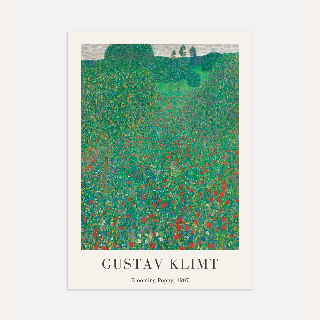 Gustav Klimt Póster – Amapola en flor