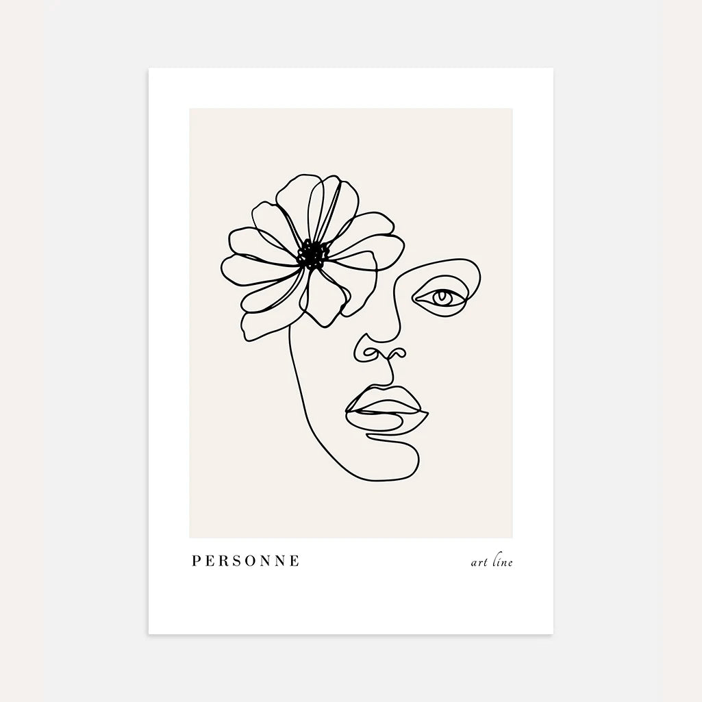 Póster – Rostro floral