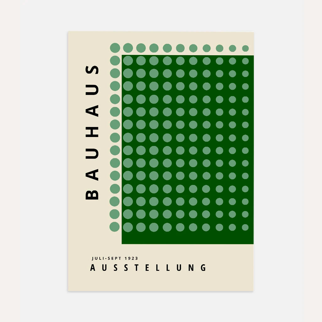 Bauhaus Verde Sereno Póster
