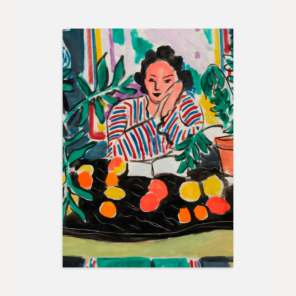 Henri Matisse Póster – Interior con jarrón etrusco