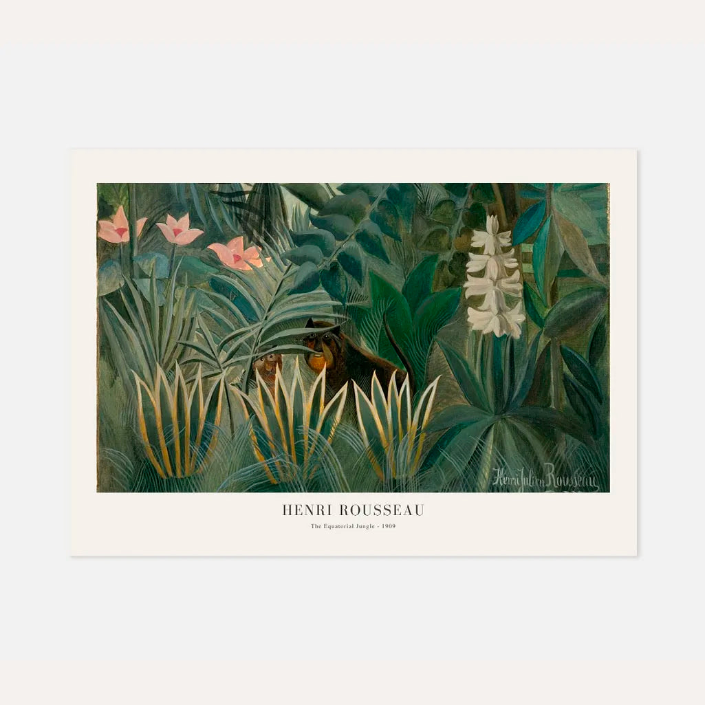 Henri Rousseau – La jungla ecuatorial Póster