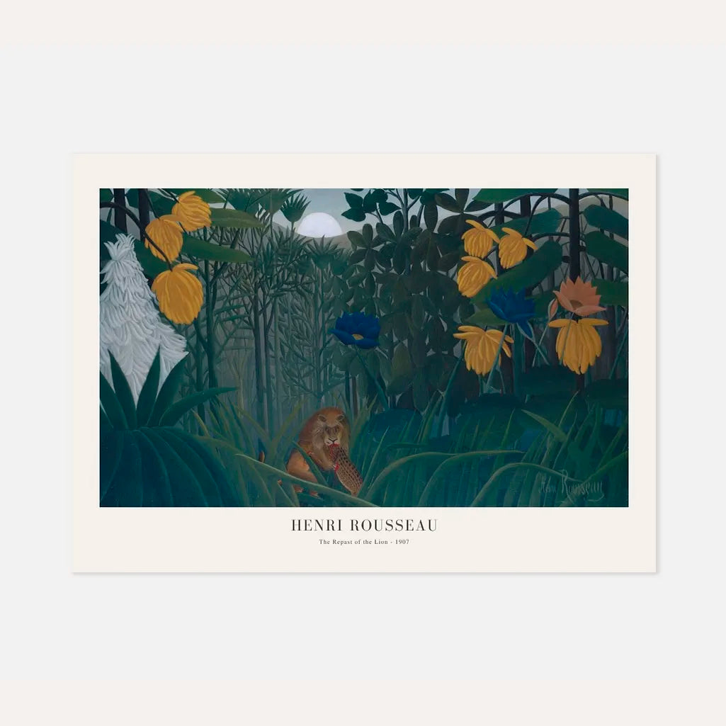 Henri Rousseau – El festín del león Póster