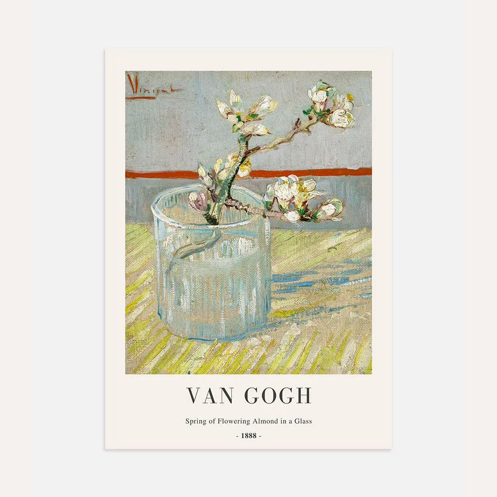 Póster Vincent van Gogh – Almendro en flor en un vaso