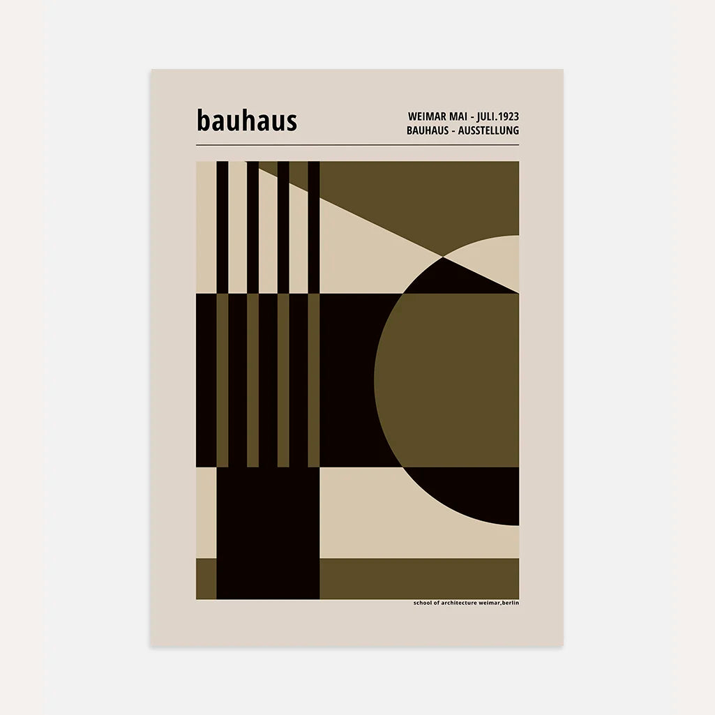 Bauhaus Forma Arquitectónica Póster