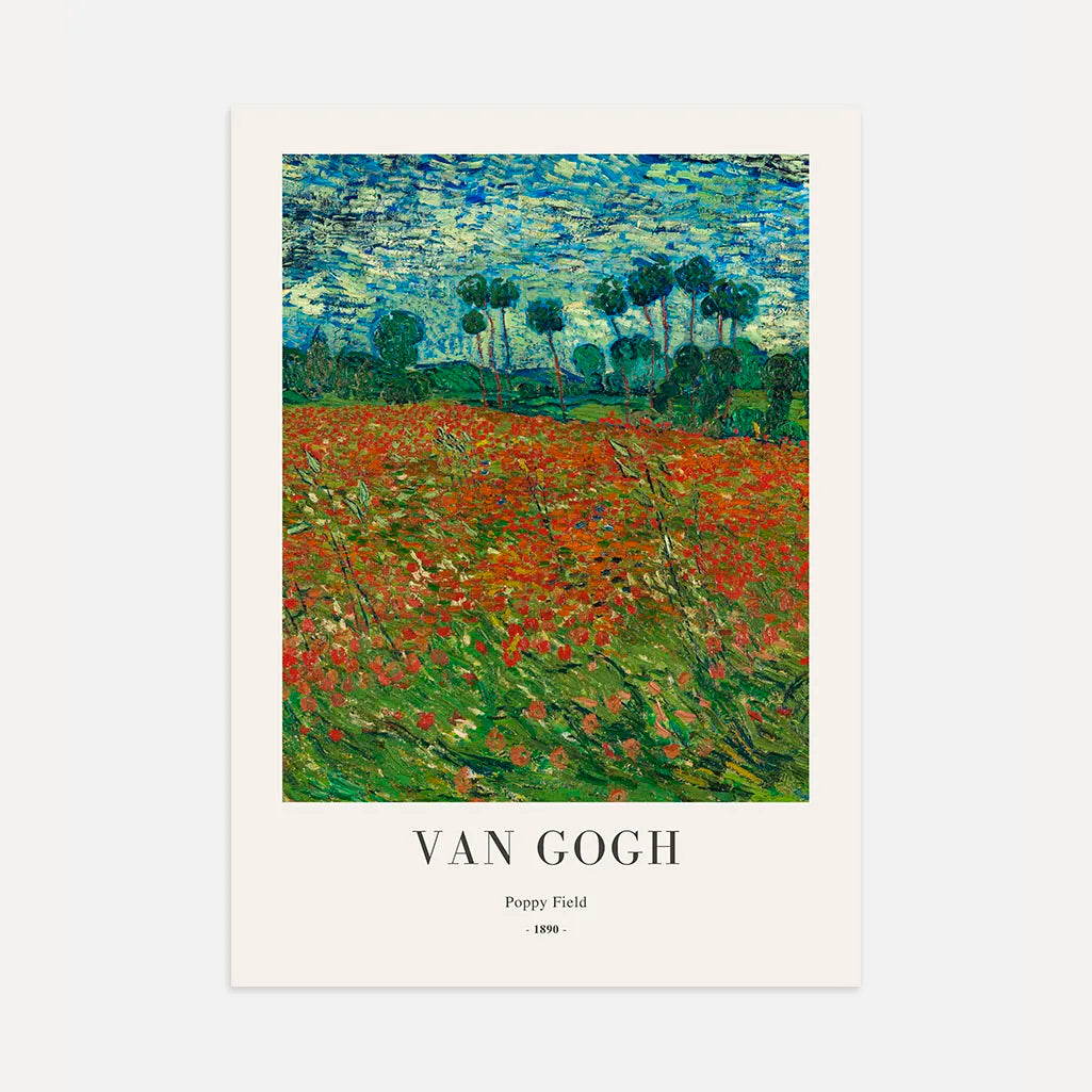 Póster Vincent van Gogh – Campo de amapolas
