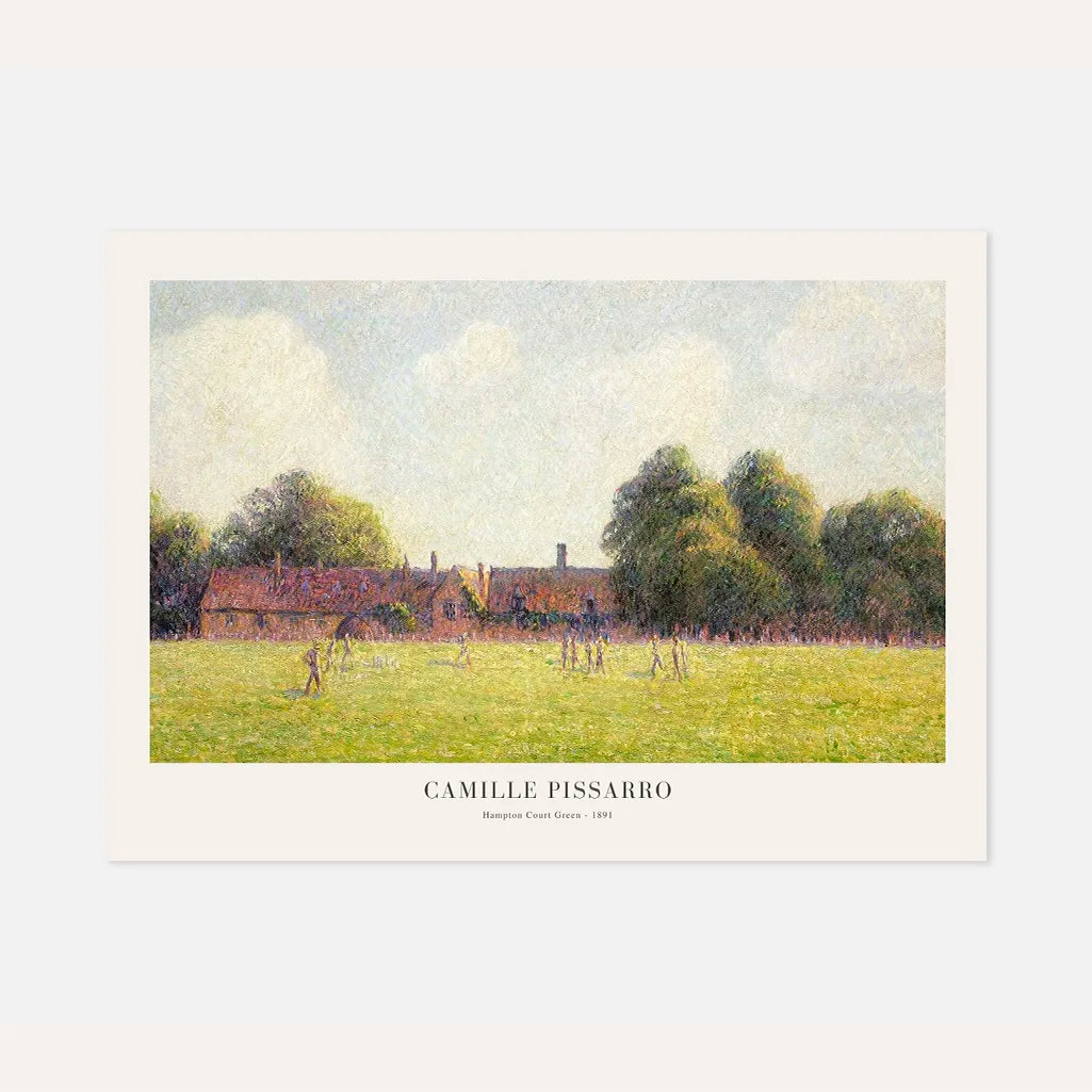 Camille Pissarro – Huerto de Hampton Court Póster