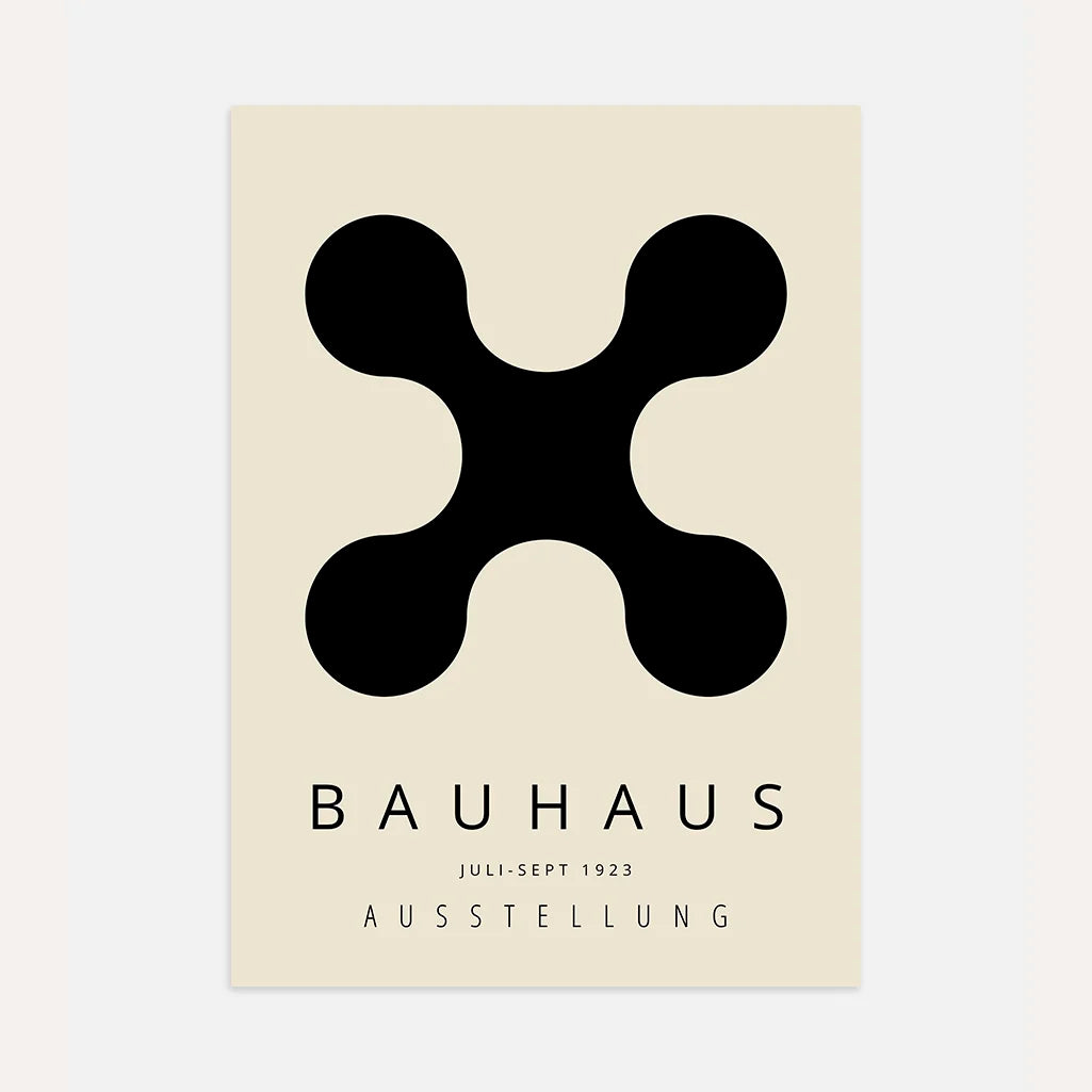 Bauhaus Forma Negra Póster