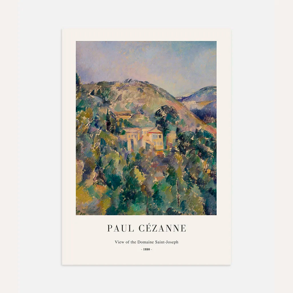 Paul Cézanne – Vista de la finca Saint-Joseph Póster