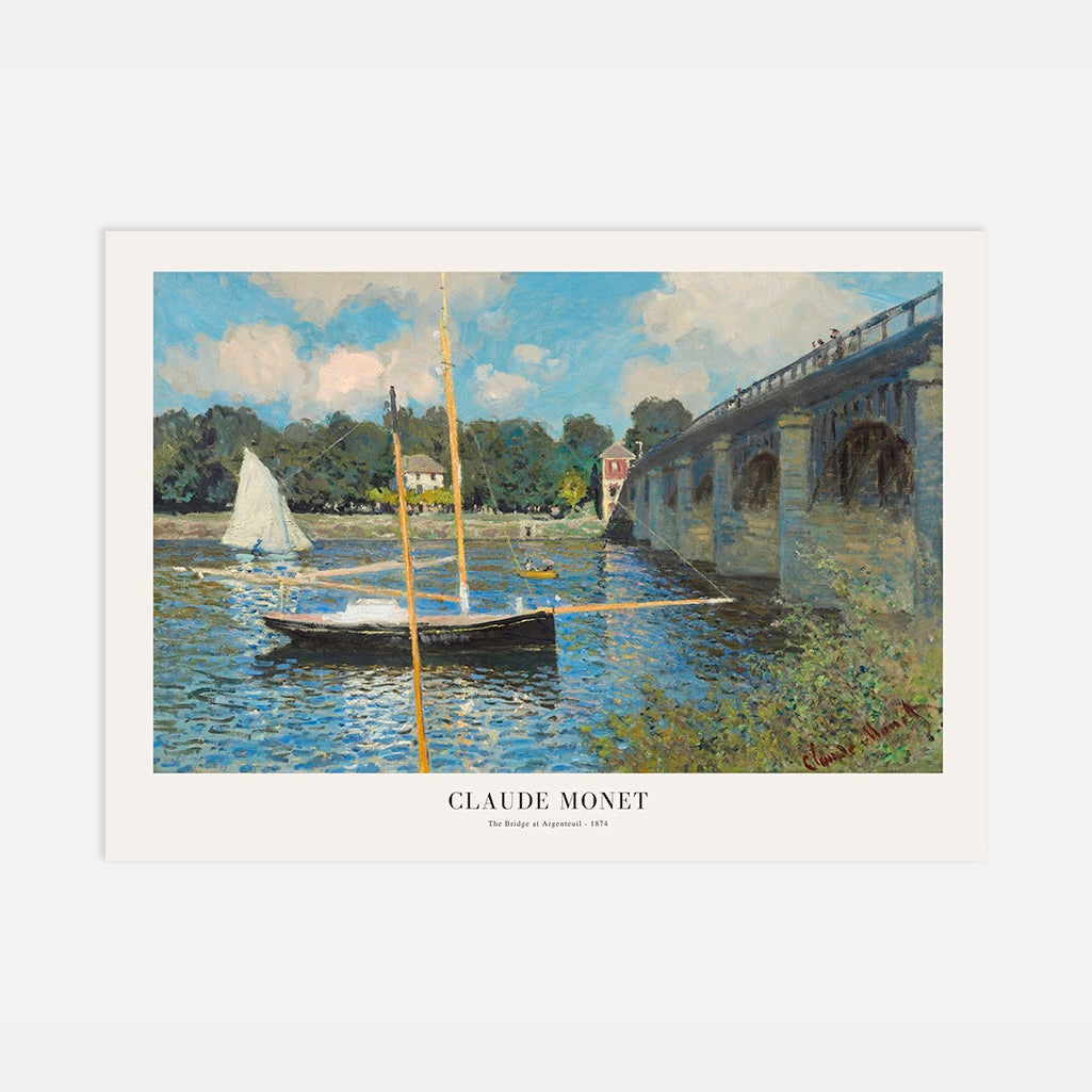 Póster Claude Monet – El Puente en Argenteuil