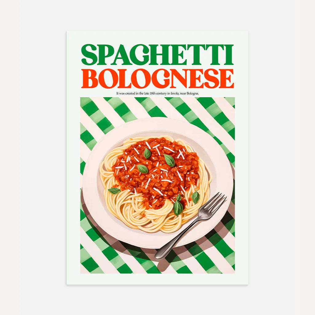 Póster Espaguetis A La Boloñesa