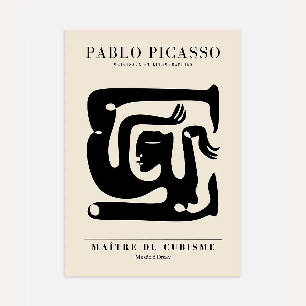 Póster inspirado en Pablo Picasso – Figura en movimiento