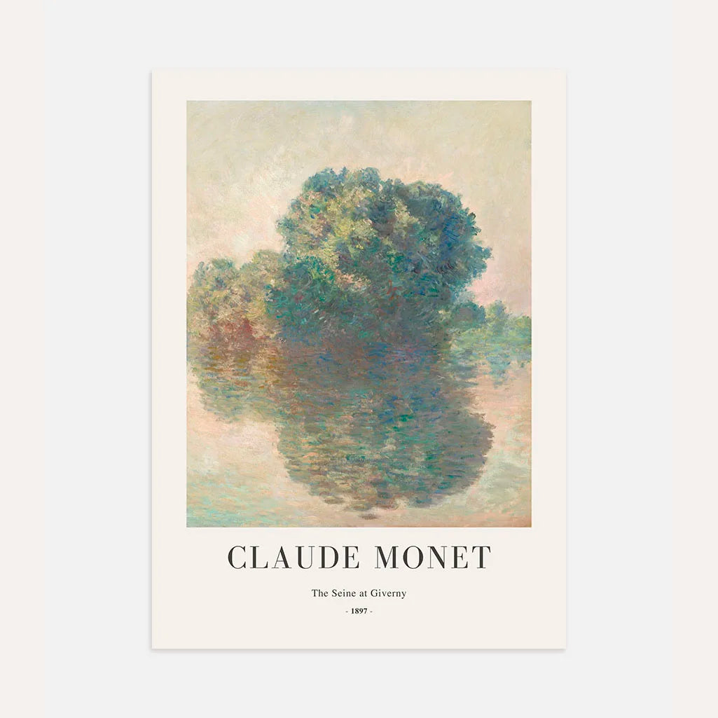 Claude Monet – El Sena en Giverny Póster