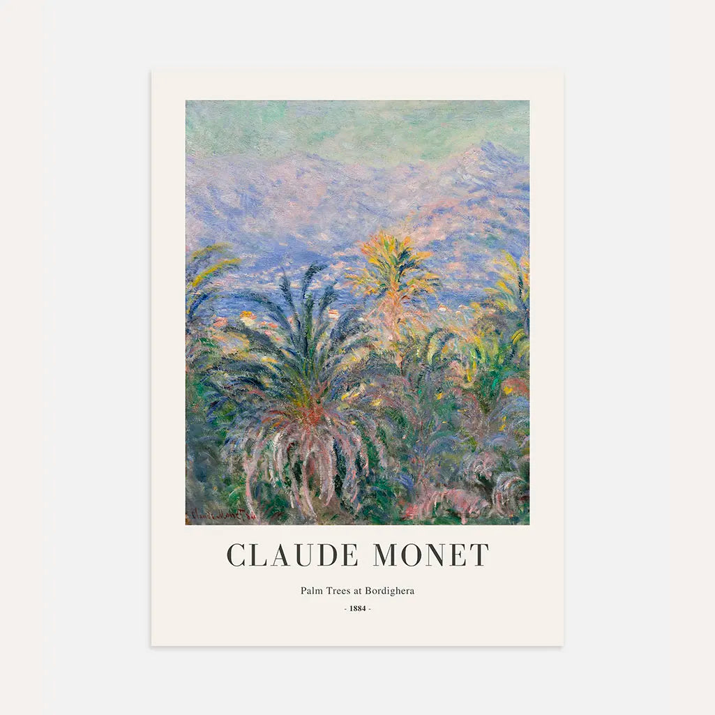 Claude Monet – Palmeras en Bordighera Póster