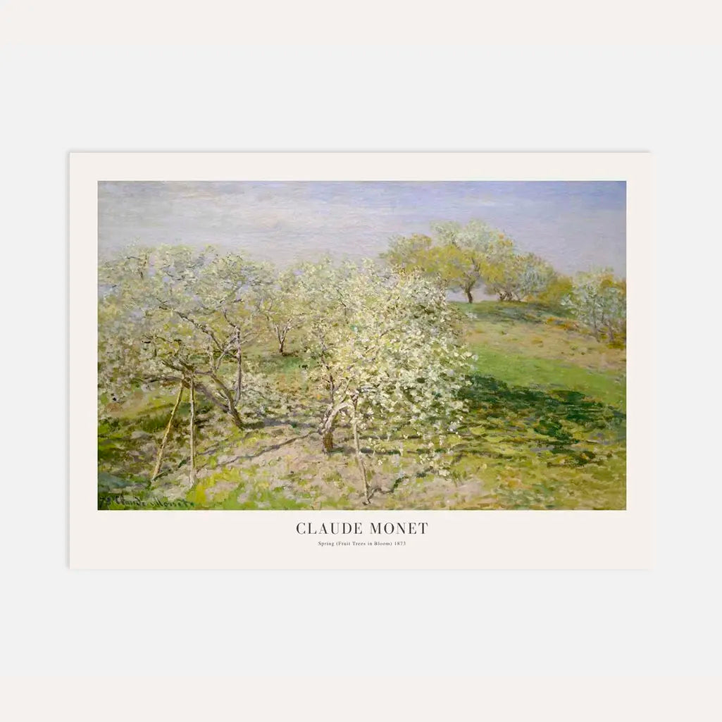 Claude Monet – Primavera (Árboles frutales en flor) Póster
