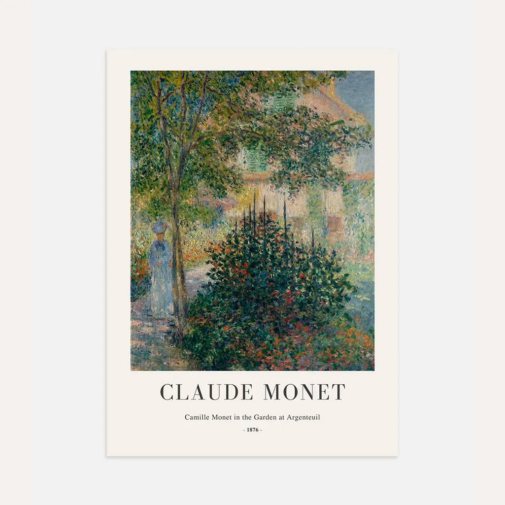 Póster Claude Monet – Camille en el jardín