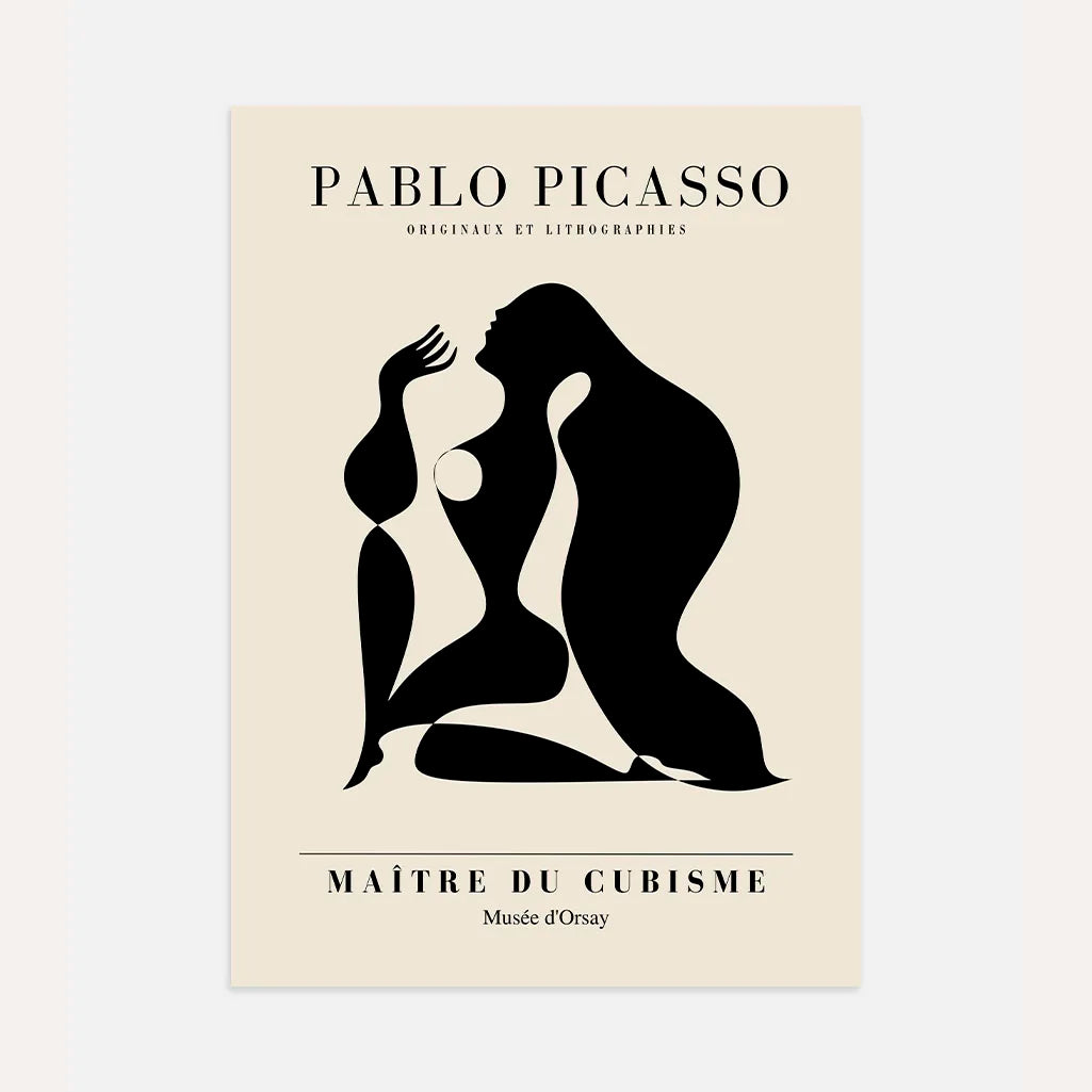 Póster inspirado en Pablo Picasso – Forma negra