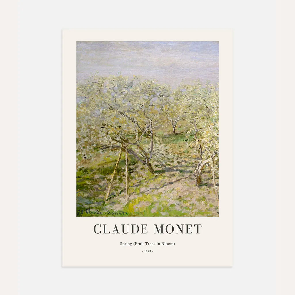 Claude Monet – Primavera (Árboles frutales en flor) Póster