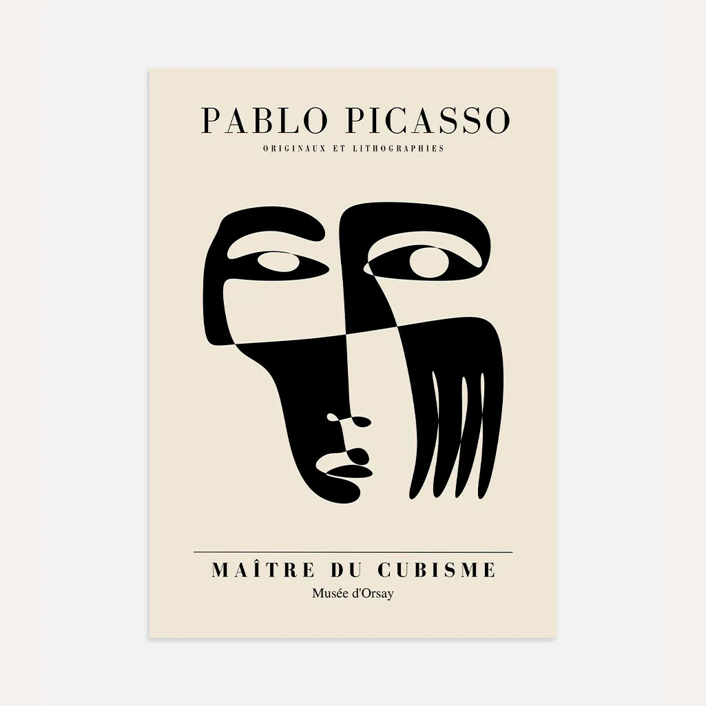 Póster inspirado en Pablo Picasso – Dualidad de la forma