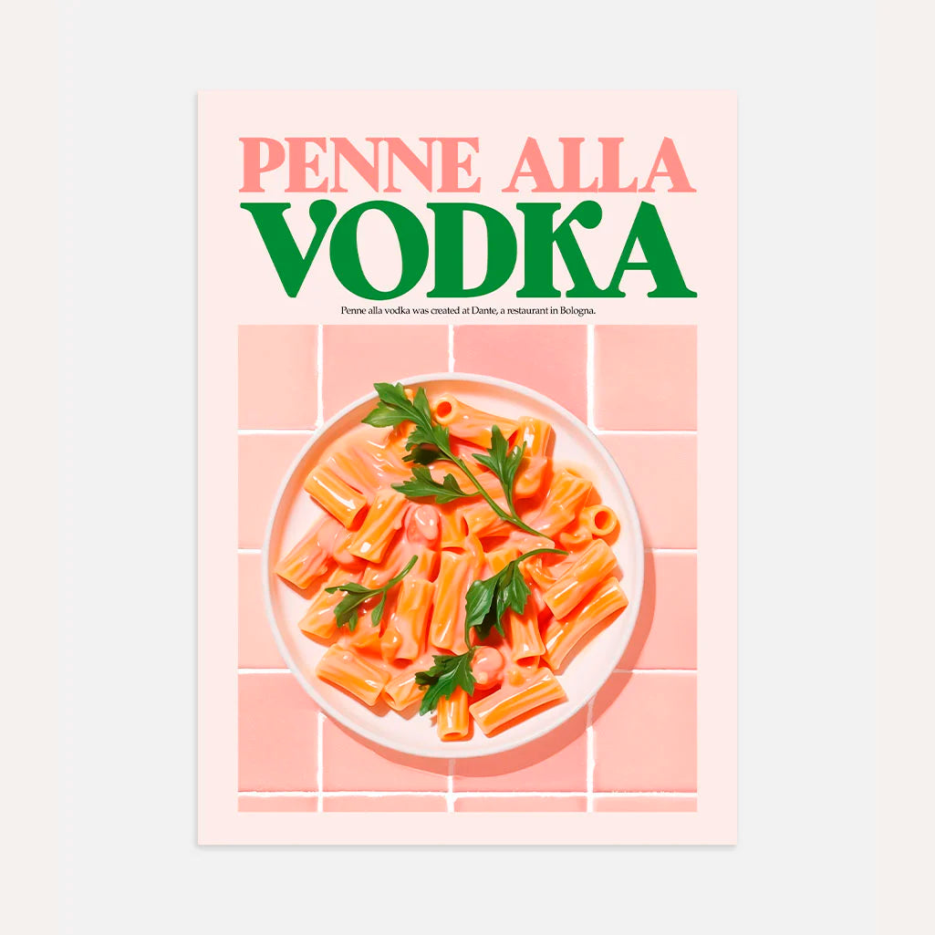Póster Penne Con Salsa De Vodka