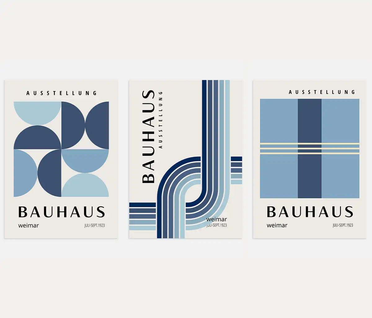 Bauhaus Weimar Rhythm – Set de 3 pósteres