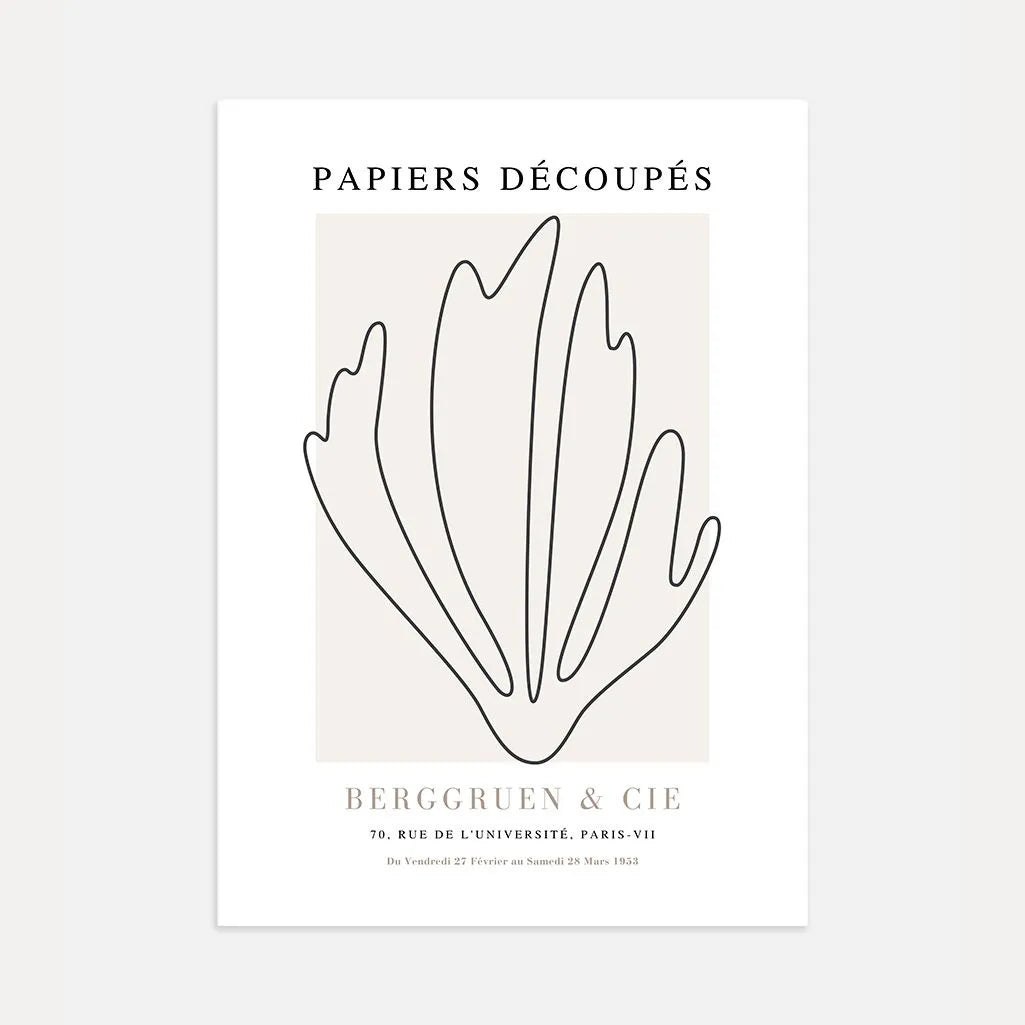 Henri Matisse – Póster Coral Minimalista