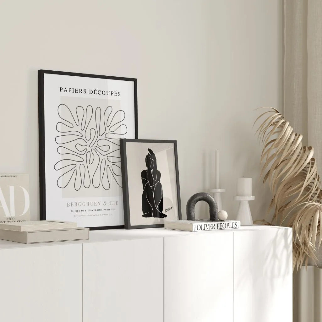 Henri Matisse – Póster Line Art Beige