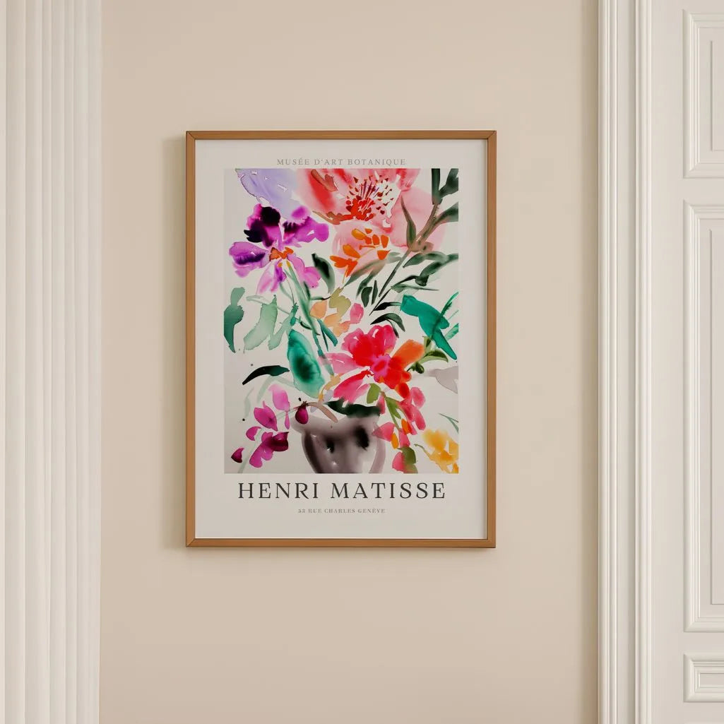Matisse Bouquet Acuarela Póster