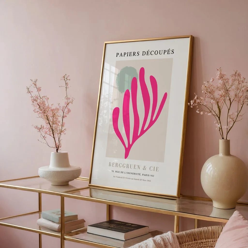 Matisse Fucsia Beige Póster