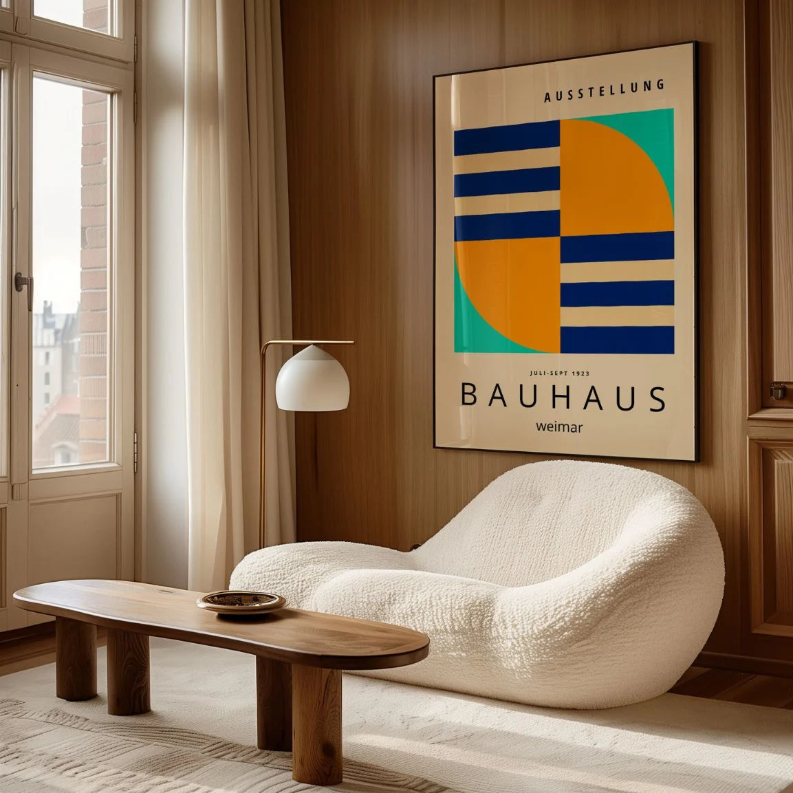 Póster Bauhaus Turbina Geométrica