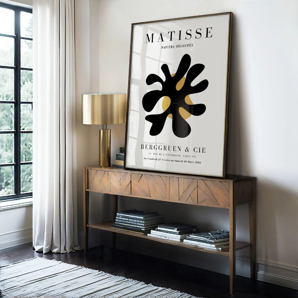Póster Matisse Abstracción Negra