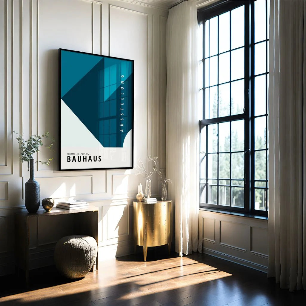 Bauhaus Azul Profundo Póster