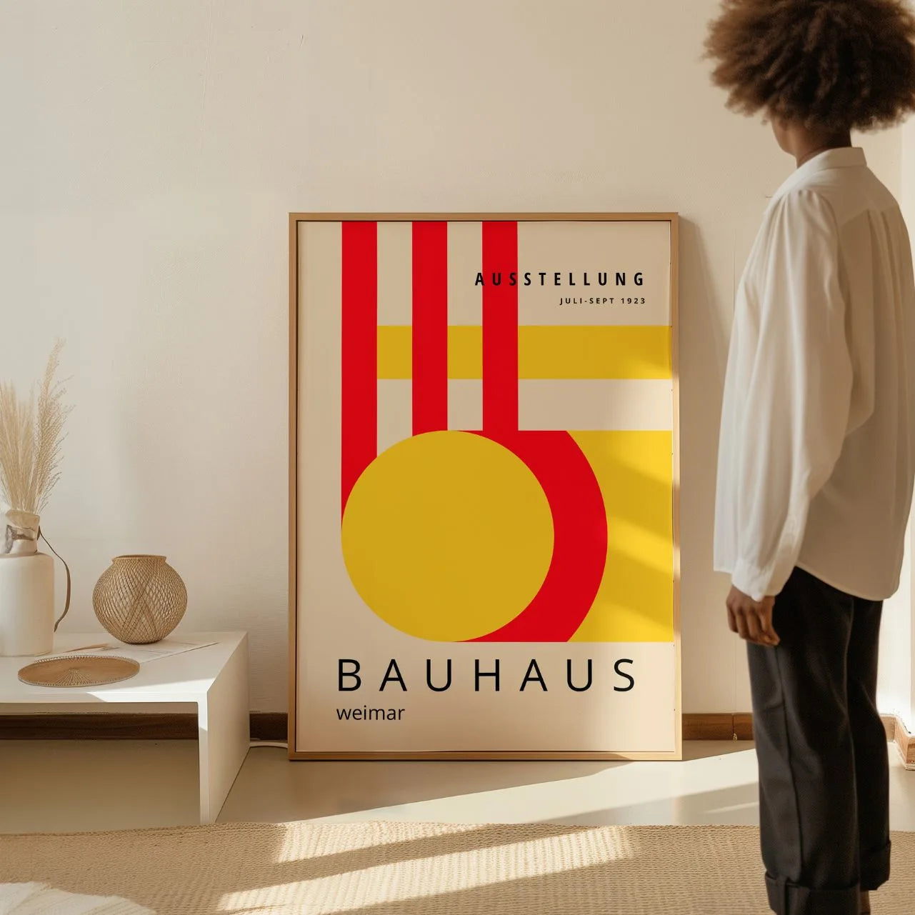 Bauhaus Rojo Amarillo Póster