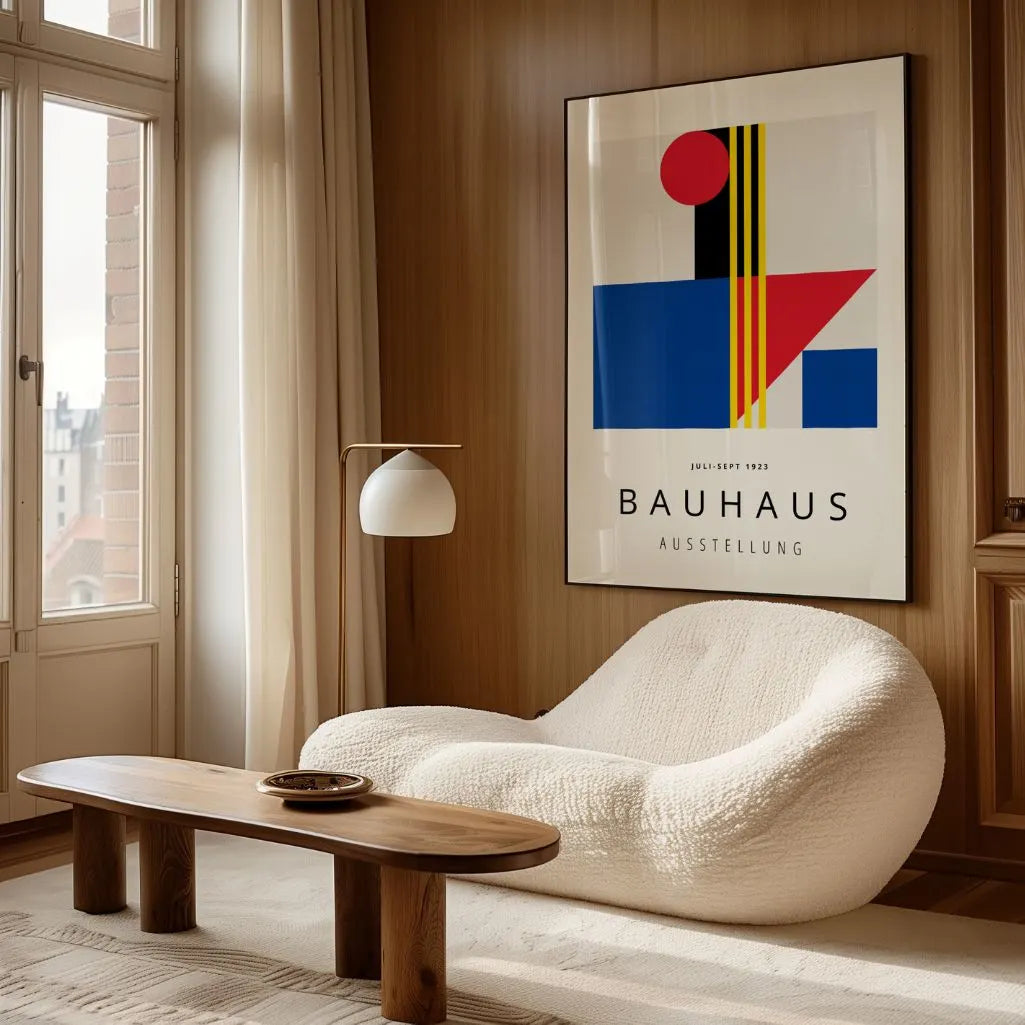 Bauhaus Contraste Color Póster