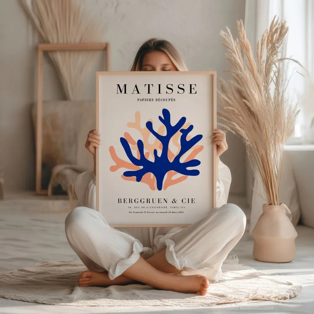 Matisse Azul Naranja Póster