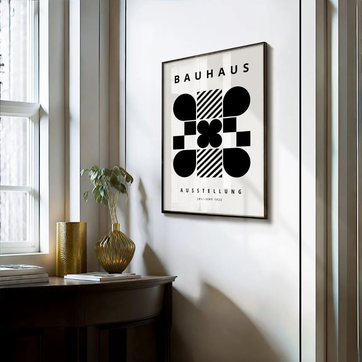 Póster Bauhaus Geometría Abstracta