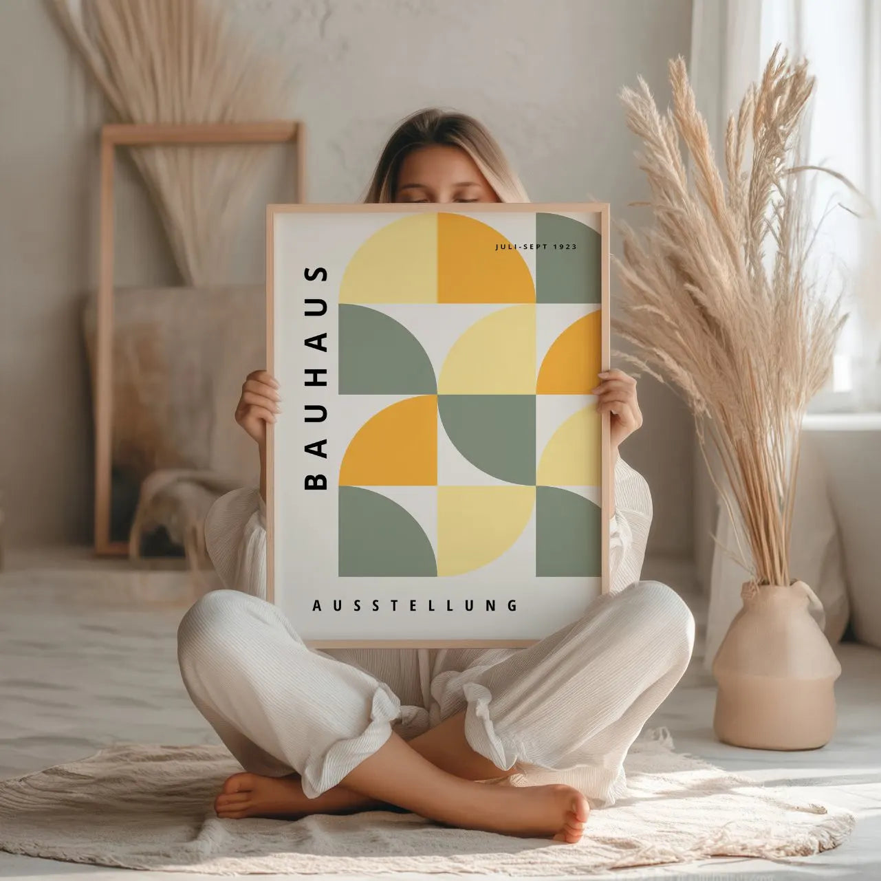 Bauhaus Pastel Suave Póster
