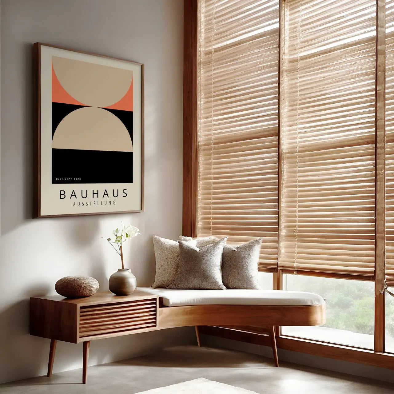 Bauhaus Beige Acento Póster