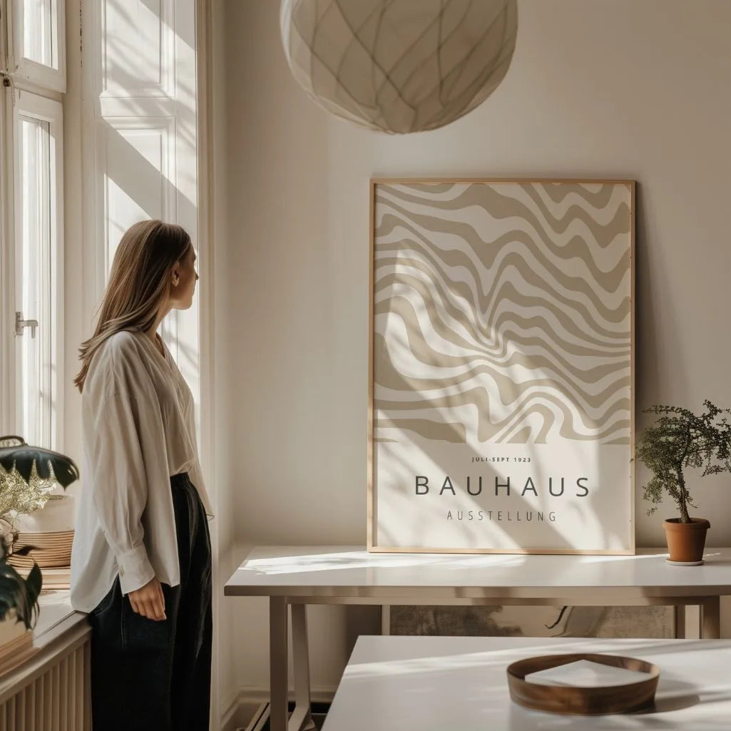 Bauhaus Ondas Suaves Póster