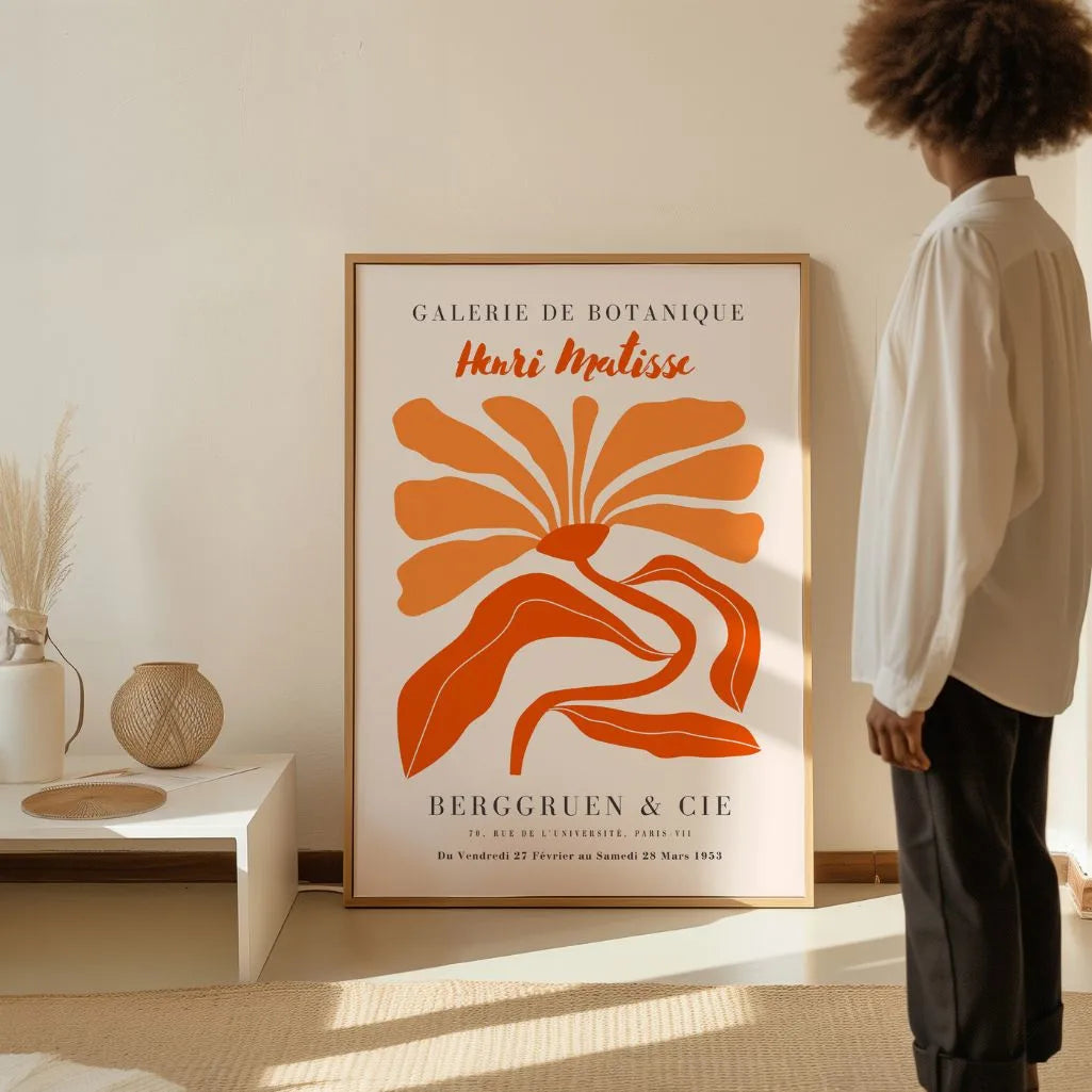 Matisse Naranja Flor Póster