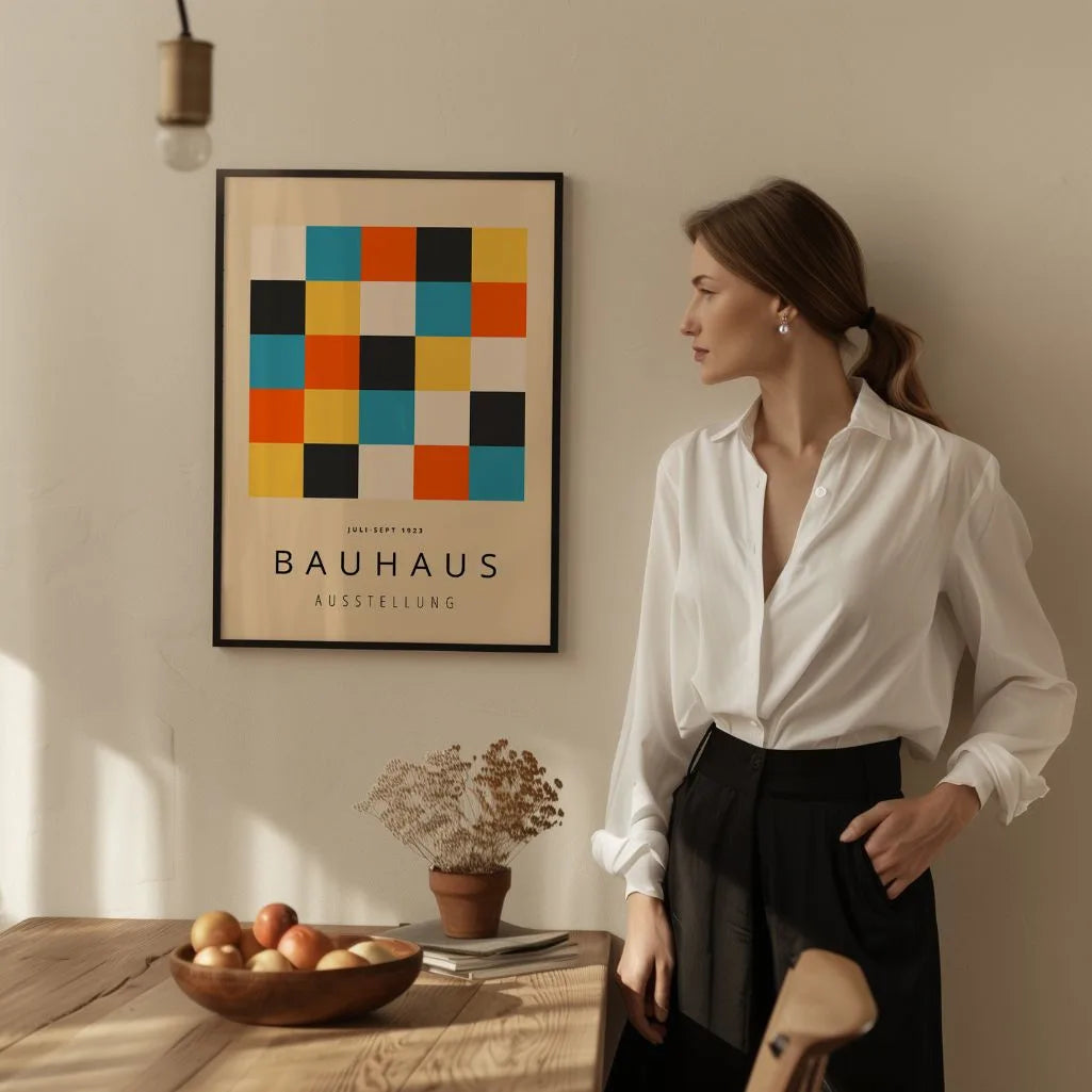 Bauhaus Bloques Color Póster