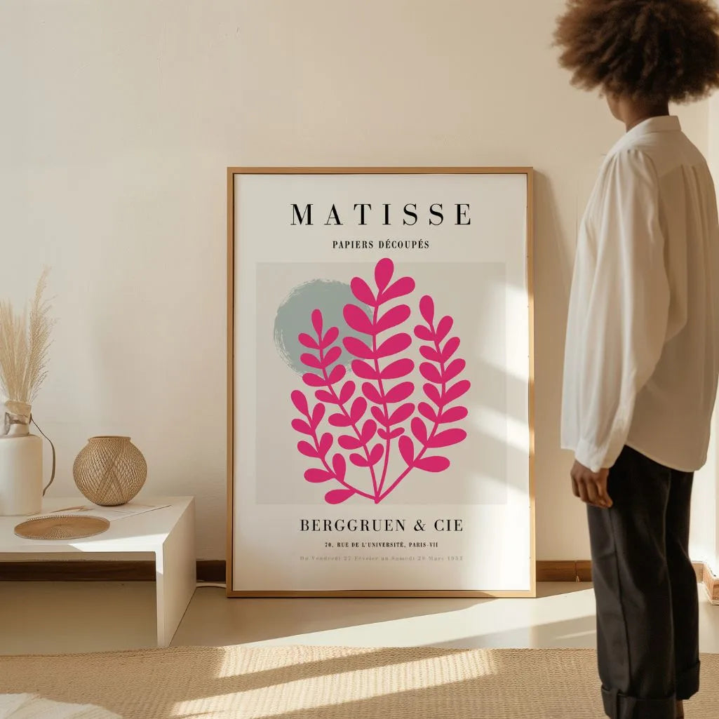 Matisse Rosa Rama Póster