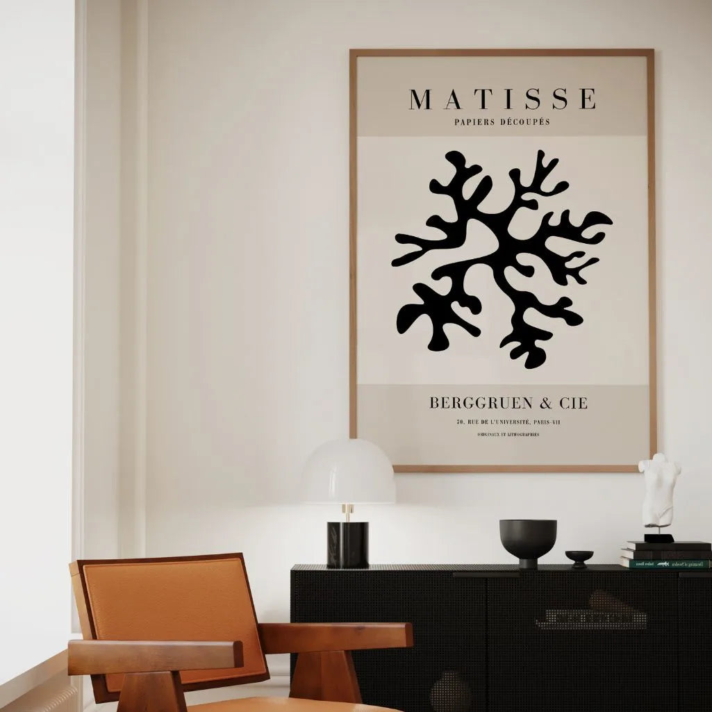 Póster Matisse Arrecife De Coral Negro
