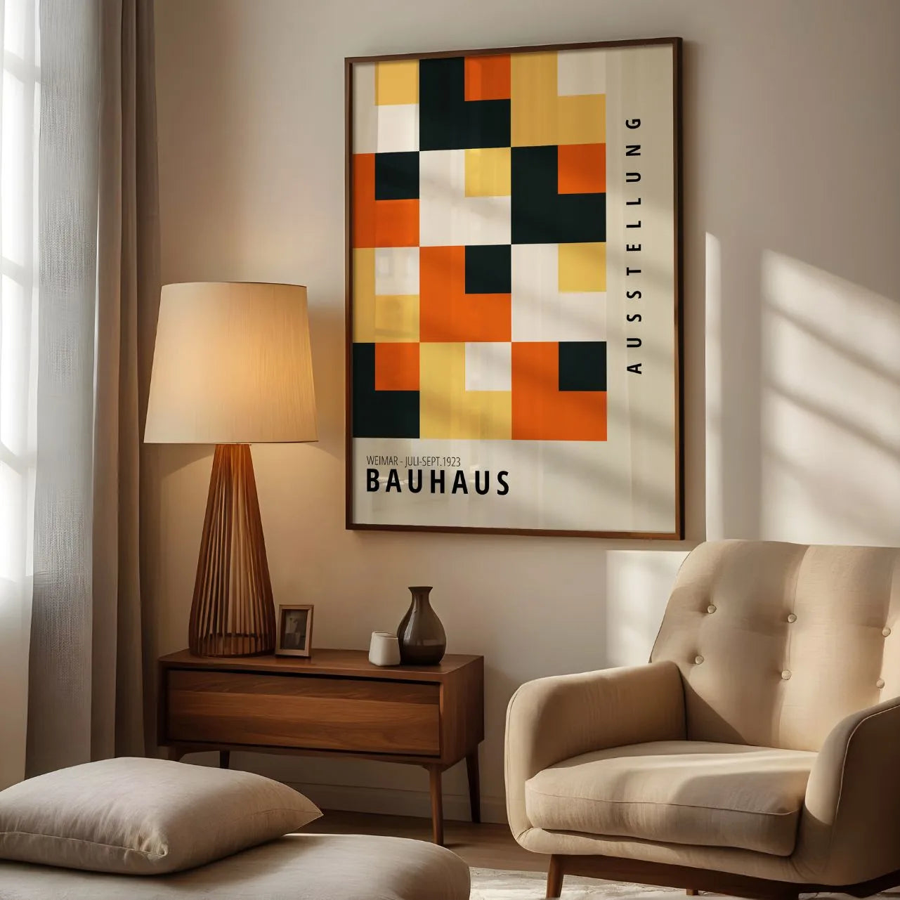 Bauhaus Mosaico Color Póster