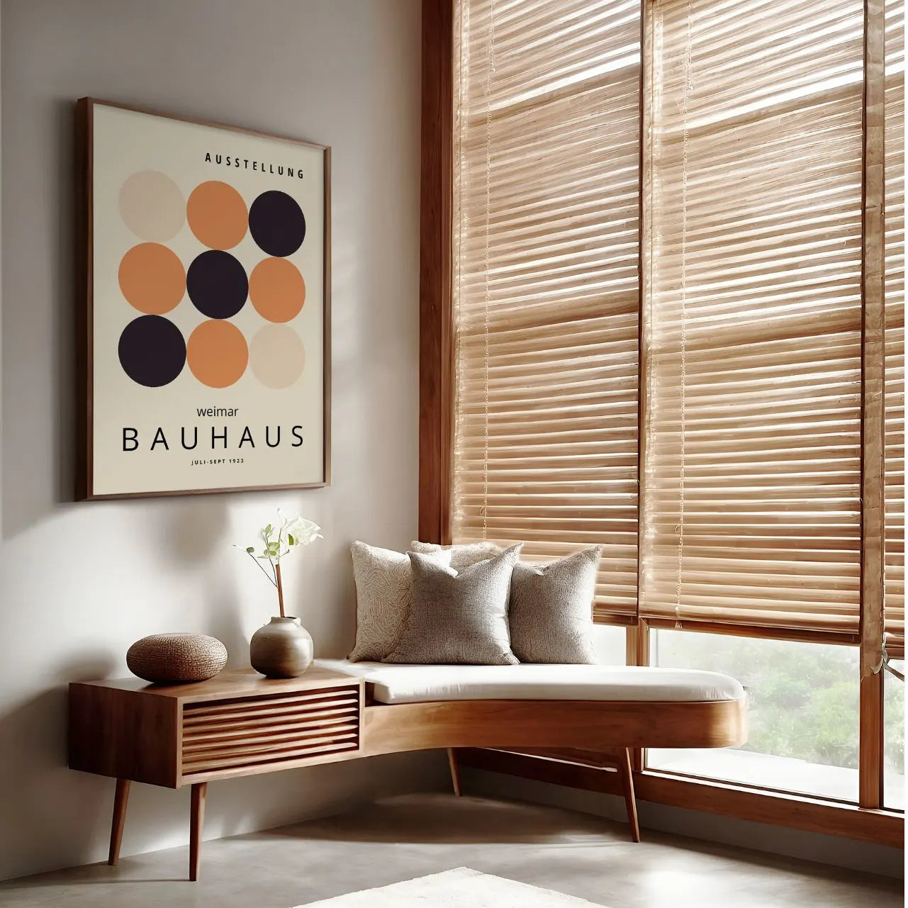 Bauhaus Círculos Calma Póster