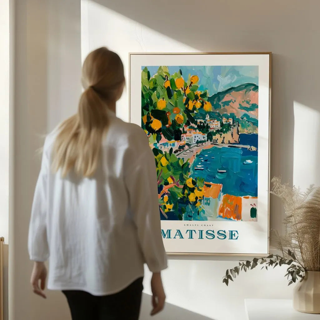 Matisse Amalfi Azul Póster